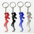 Woman Shape Bottle Opener w/ Key Chain